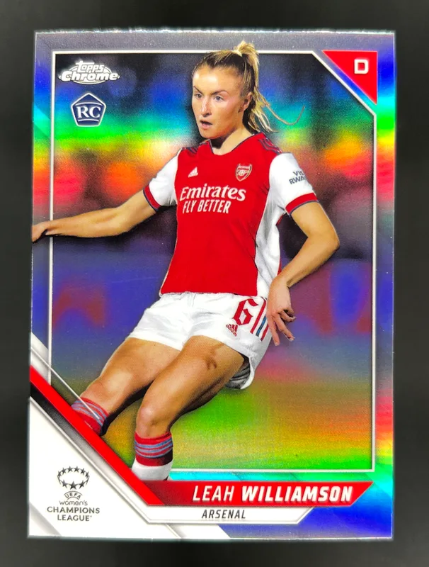 2021-22 Topps Chrome UWCL Leah Williamson Refractor #38