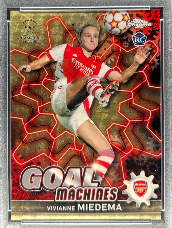 2021-22 Topps Chrome UWCL Vivianne Miedema Goal Machines Superfractor /1 #8