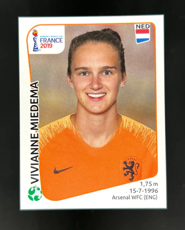 2019 Panini Women's World Cup Sticker Vivianne Miedema Italy Back #400