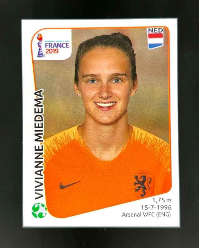 2019 Panini Women's World Cup Sticker Vivianne Miedema Brazil Back #400