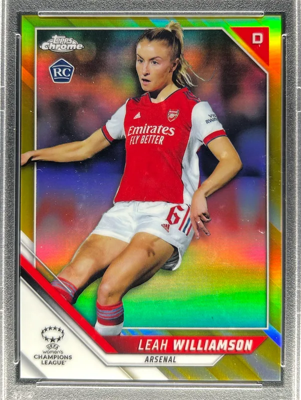2021-22 Topps Chrome UWCL Leah Williamson Gold /50 #38