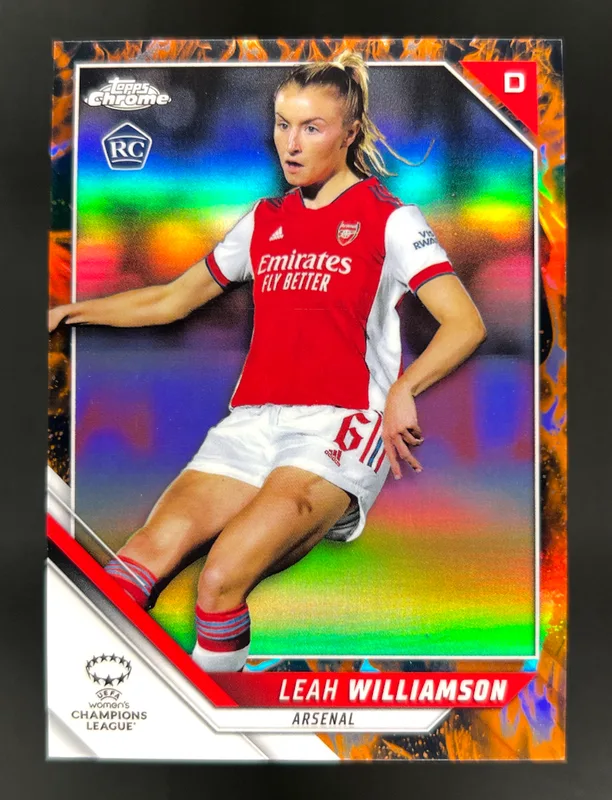 2021-22 Topps Chrome UWCL Leah Williamson Inferno /75 #38