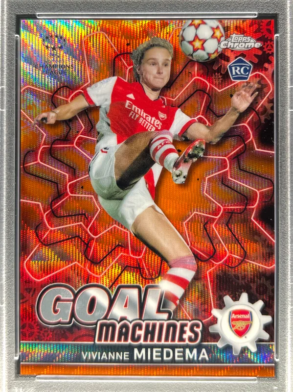 2021-22 Topps Chrome UWCL Vivianne Miedema Goal Machines Orange /25 #8