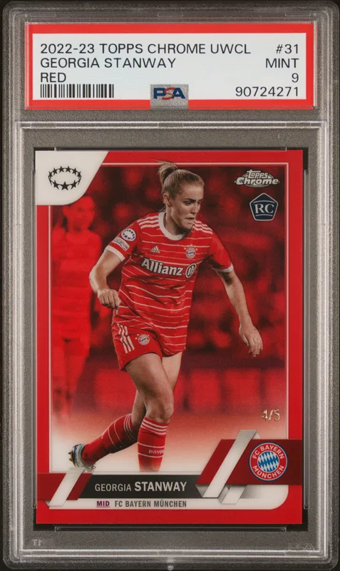 2022-23 Topps Chrome UEFA Women's UWCL Red /5