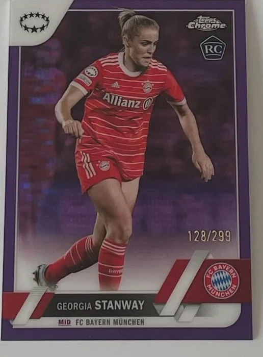 2022-23 Topps Chrome UEFA Women's UWCL Purple Pulsar /299