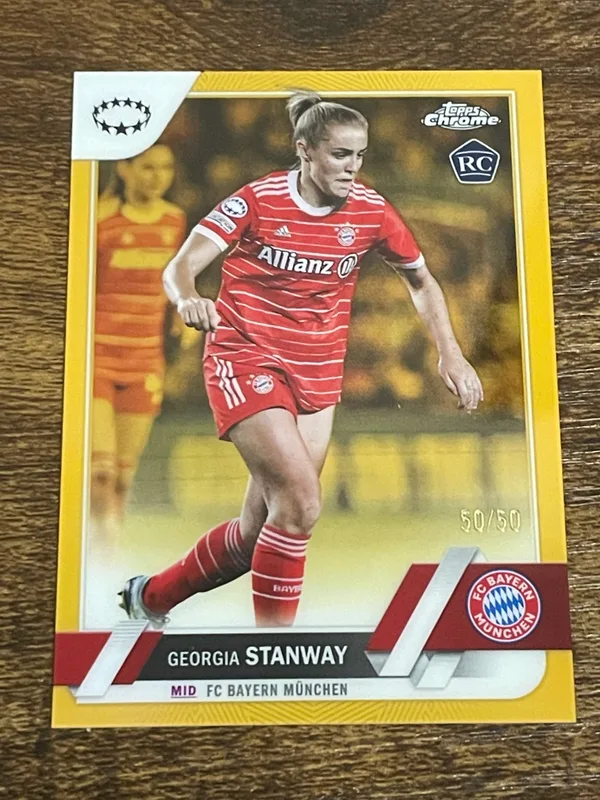 2022-23 Topps Chrome UEFA Women's UWCL Gold /50