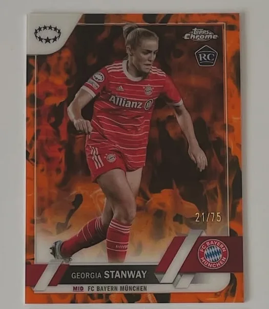 2022-23 Topps Chrome UEFA Women's UWCL Inferno /75