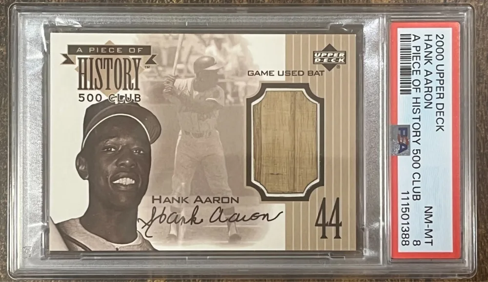 1999 Upper Deck A Piece of History 500 Club Bat Relic