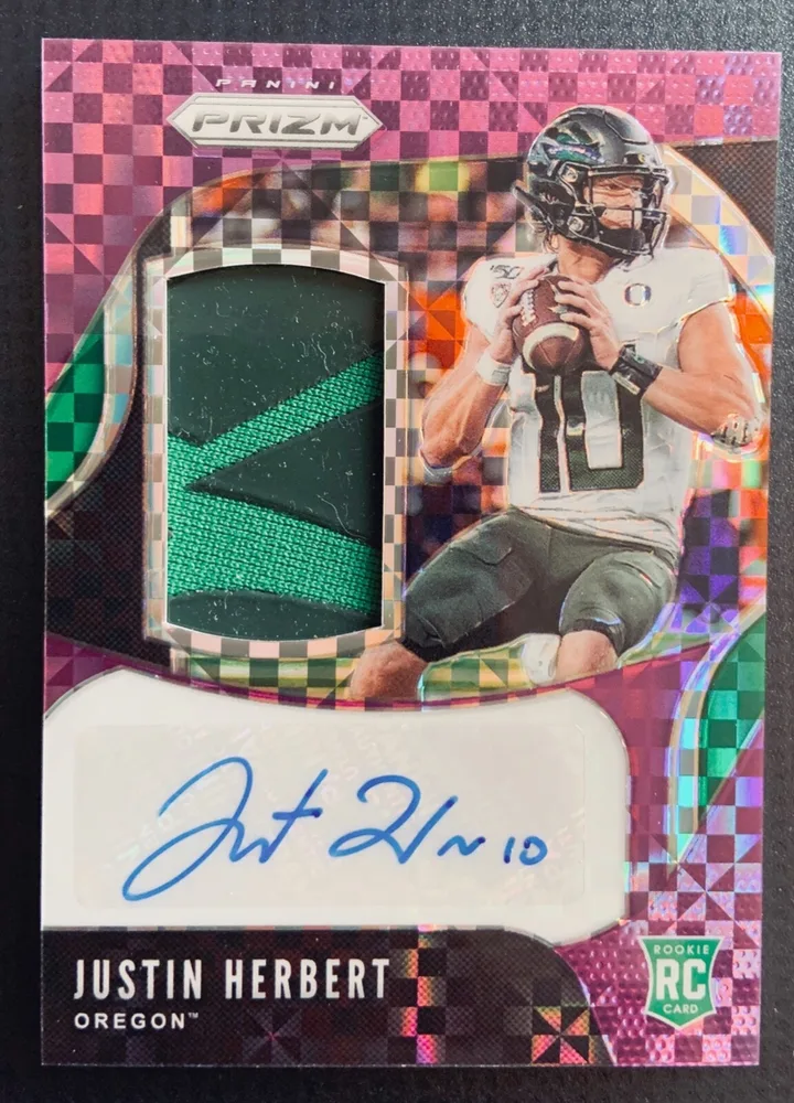 2020 Chronicles Draft Picks Prizm Patch Auto #2 /25