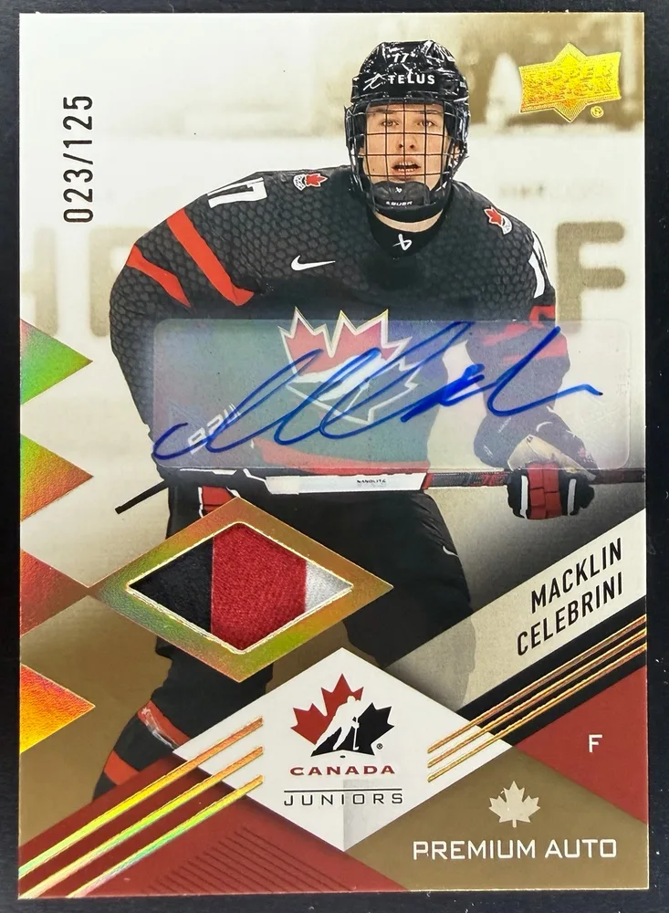 2024 Upper Deck Team Canada Juniors Auto Patch #11 /125