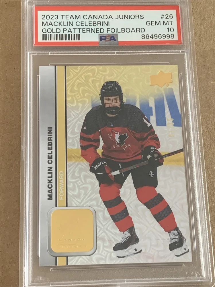2023 Upper Deck Team Canada Juniors Gold Patterned Foilboard #26 /25
