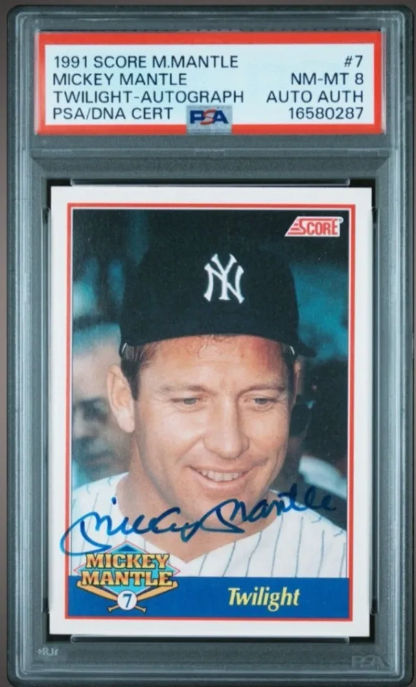 1991 Score Mickey Mantle Autograph
