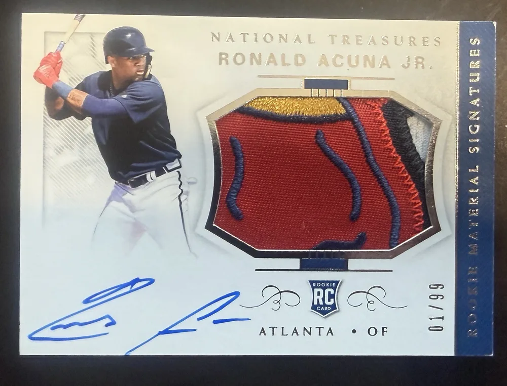 2018 National Treasures Rookie Patch Auto #59 /99