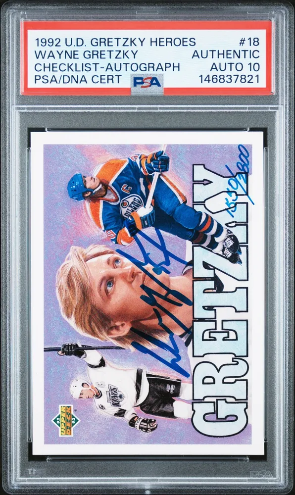1992-93 Upper Deck Gretzky Heroes Autograph /2800